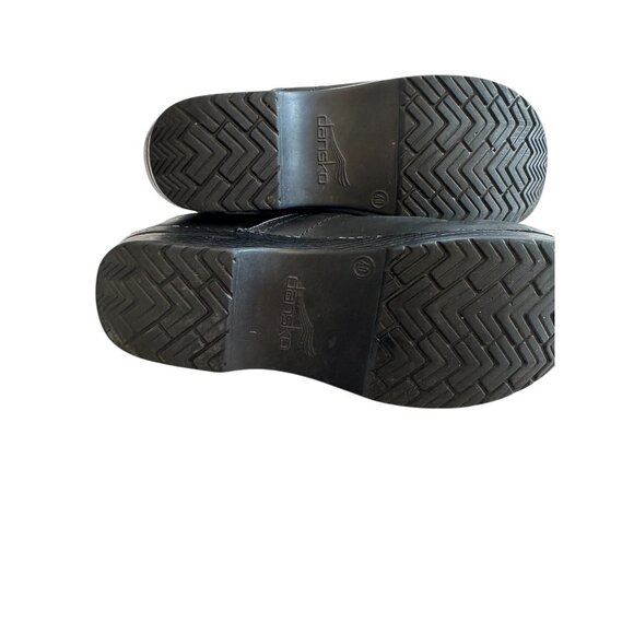 Dansko Women's Black Leather Professional Clogs Size 40 EU - Picture 8 of 10